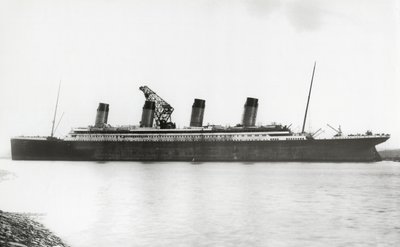 RMS Titanic nearing completion, 08 January 1912 by English Photographer